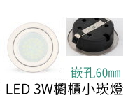 LED 3W odprO60mm